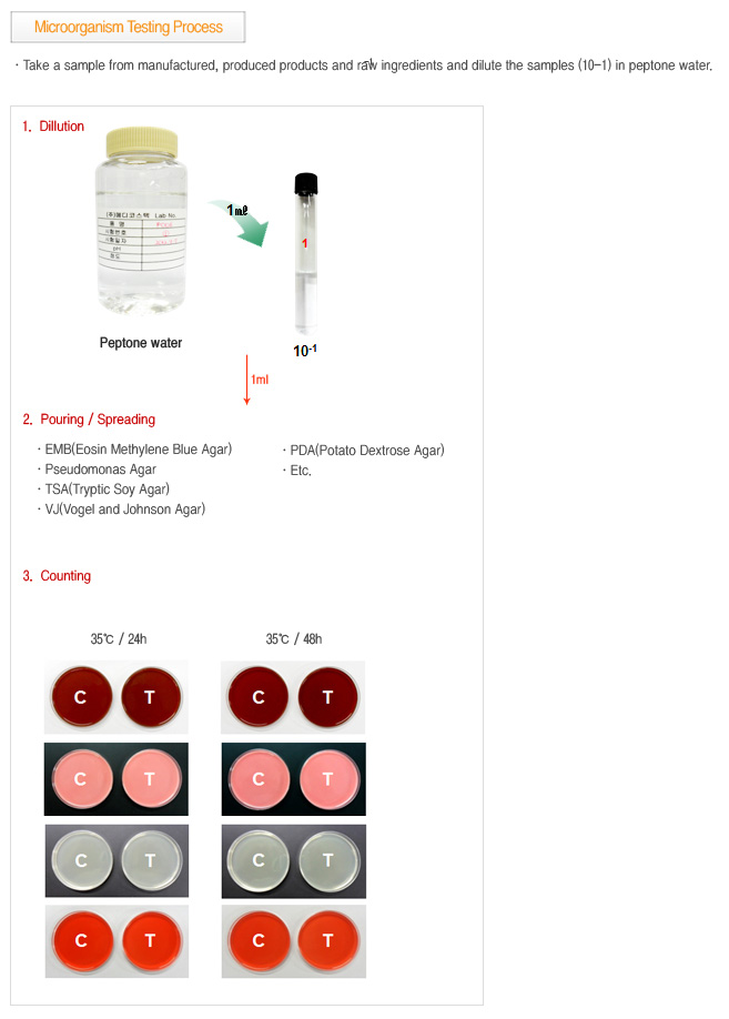 Microorganism testing process